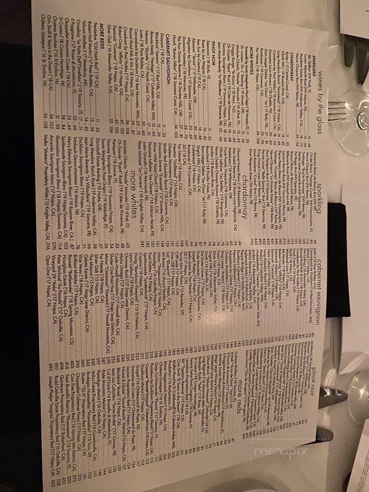 Steak 48 - Charlotte, NC menu_pic
