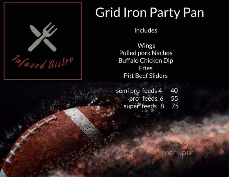 Infuzed Bistro - Brackenridge, PA menu_pic