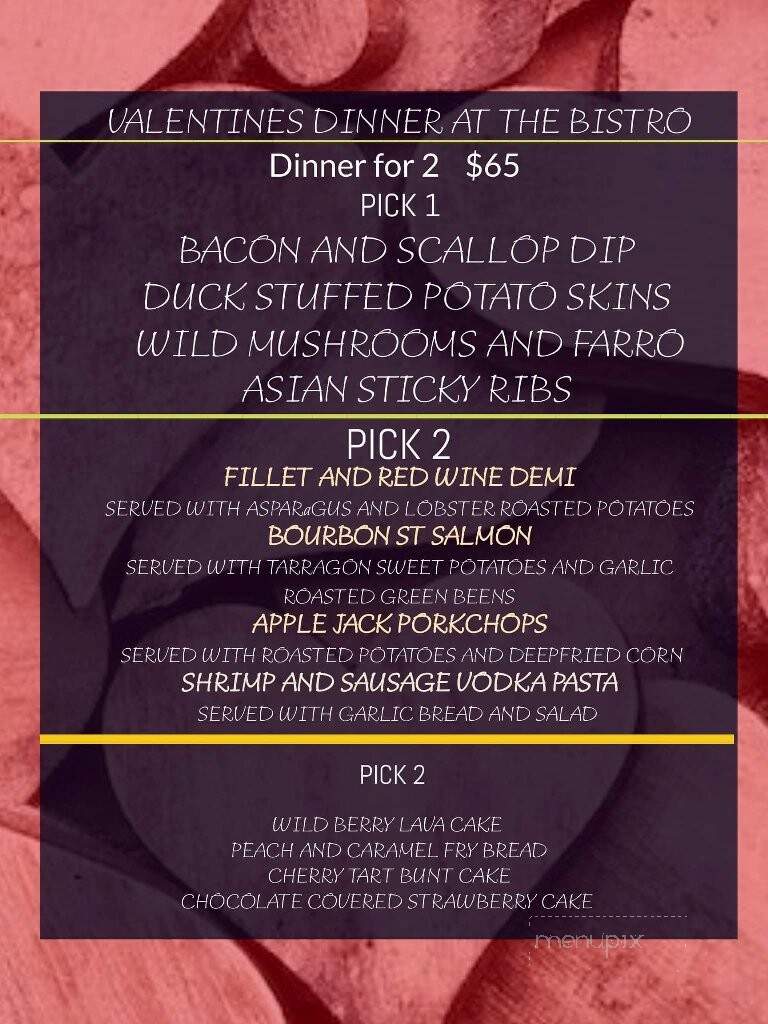 Infuzed Bistro - Brackenridge, PA menu_pic