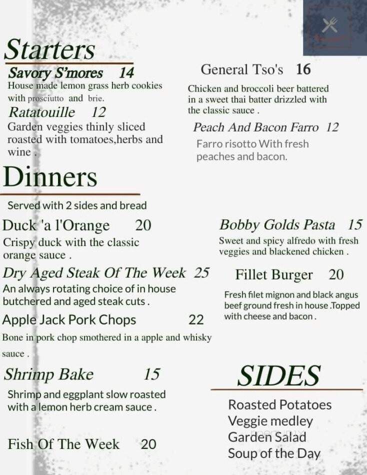 Infuzed Bistro - Brackenridge, PA menu_pic