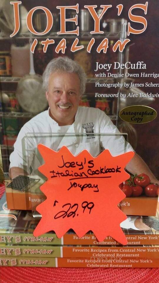 Pronto Joey's - Syracuse, NY menu_pic