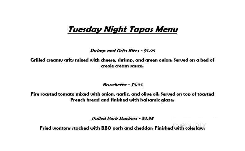 Bogey's Bar and Grille - Kingsland, GA menu_pic
