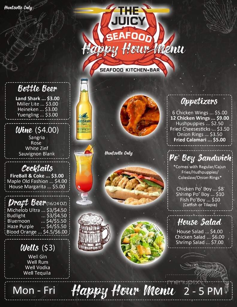 Juicy Seafood - Huntsville, AL menu_pic