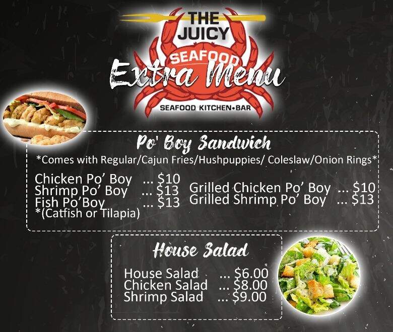 Juicy Seafood - Huntsville, AL menu_pic