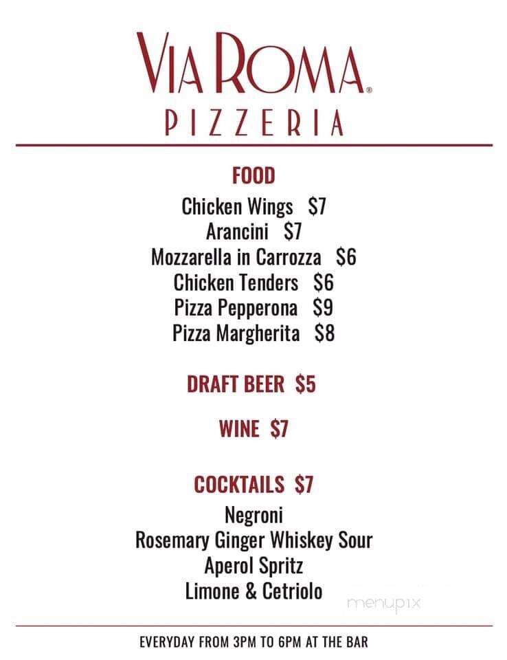 Via Roma - Camp Springs, MD menu_pic