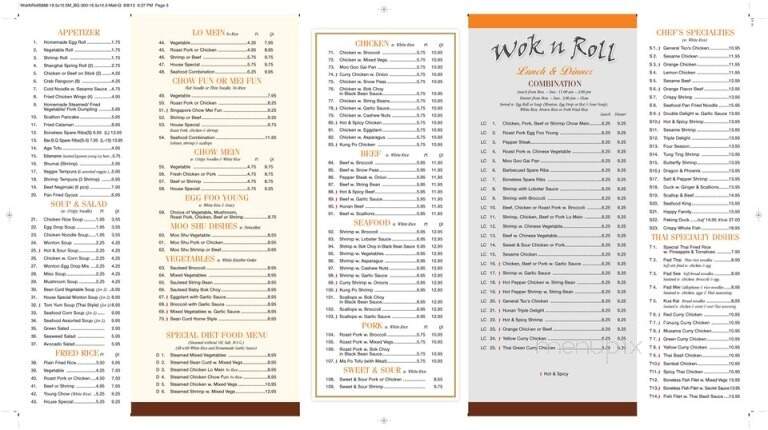 Wok And Roll Asian Fusion - Jackson, NJ menu_pic