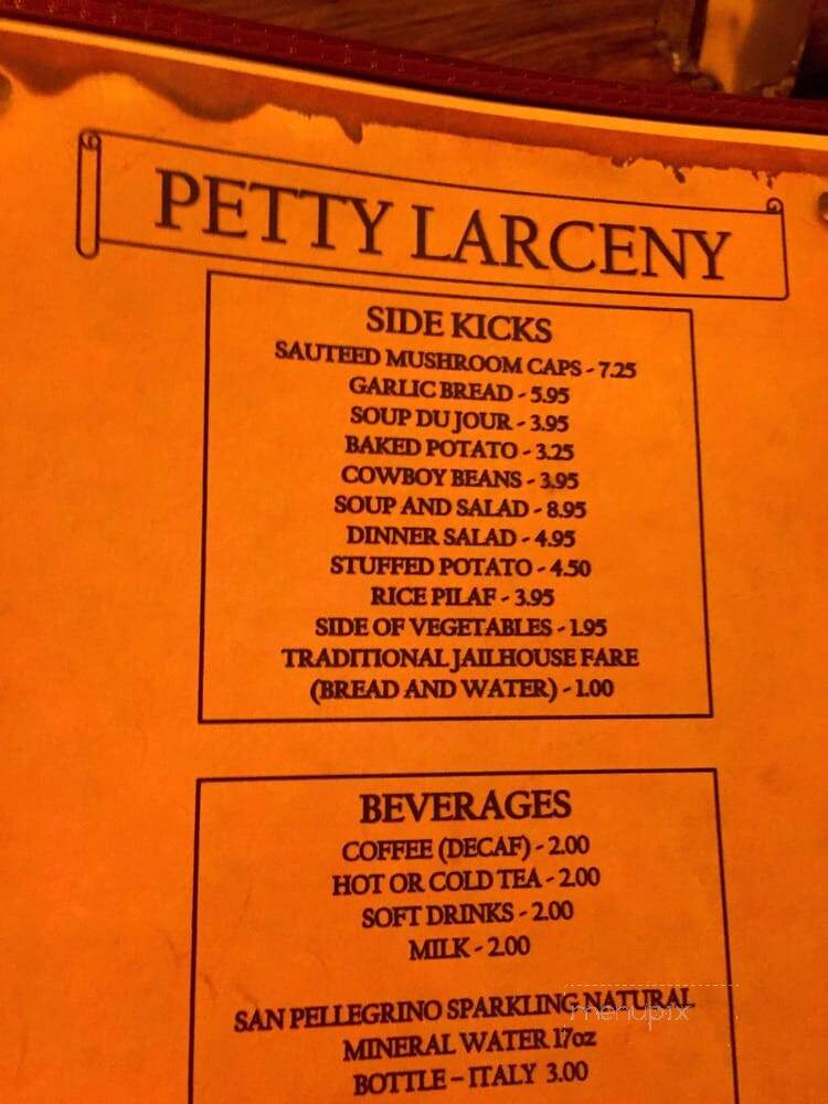 Cellblock Steak House - Ely, NV menu_pic