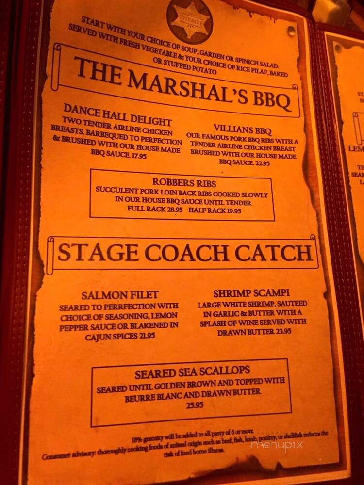 Cellblock Steak House - Ely, NV menu_pic