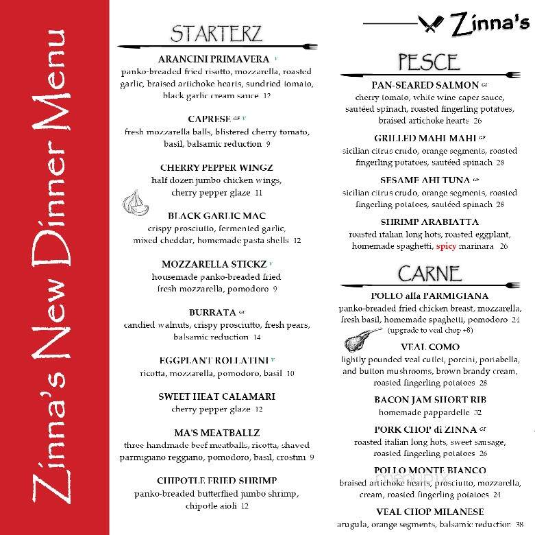 Zinna's Bistro - Cranbury, NJ