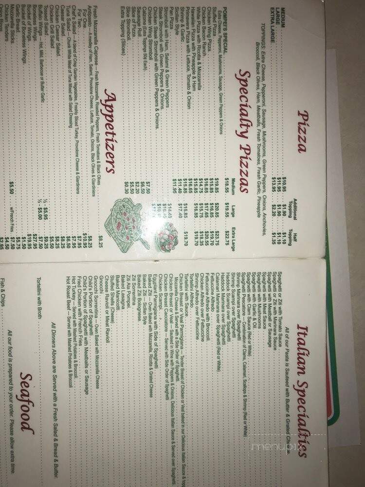 Pompei's Restaurant & Pizza - Tunkhannock, PA