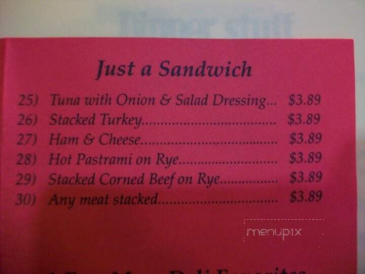 Intermission Deli - Bay City, MI menu_pic
