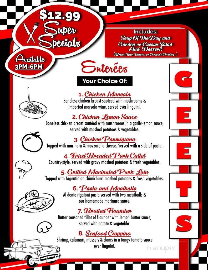 Geet's Diner - Williamstown, NJ menu_pic