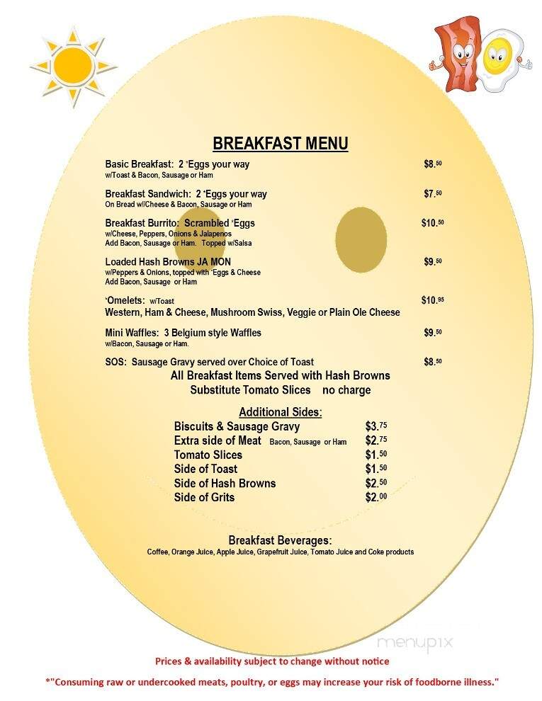 Riverside Tiki Bar & Grill - Lake Lure, NC menu_pic