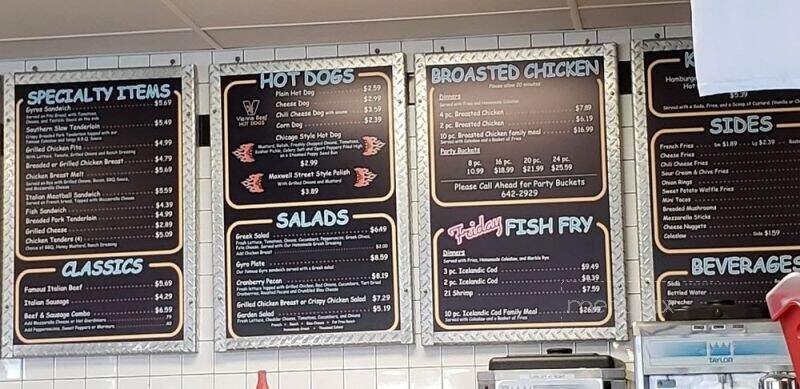 Gus's Drive-In - East Troy, WI menu_pic