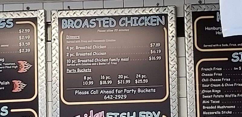 Gus's Drive-In - East Troy, WI menu_pic