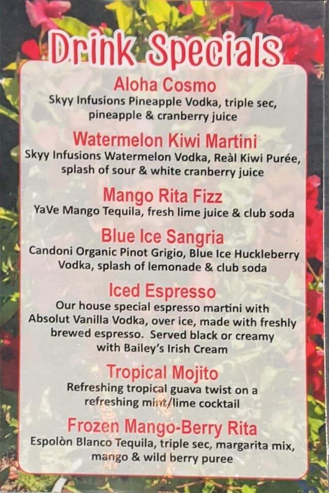 Beni's Restaurant Bar and Grill - Vernon, CT menu_pic