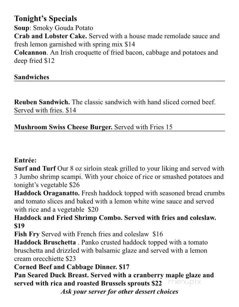 Lakeview Restaurant and Bar - Oneida, NY menu_pic