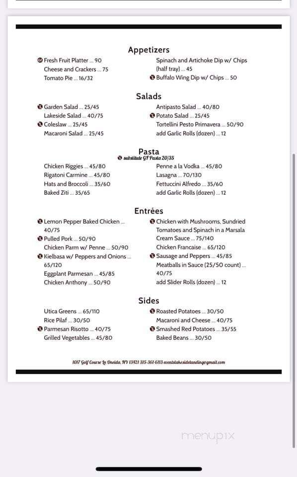 Lakeview Restaurant and Bar - Oneida, NY menu_pic