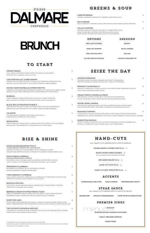 Dalmare Italian Chophouse - Ormond Beach, FL menu_pic