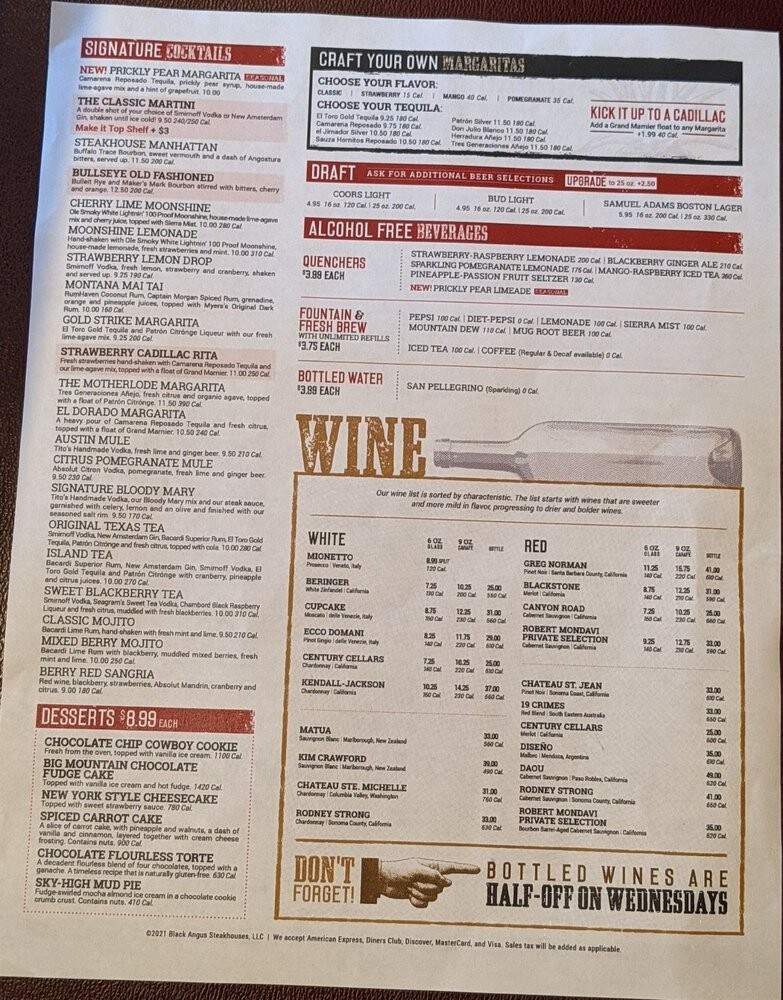 Cattle Co Restaurant - Pearl City, HI menu_pic