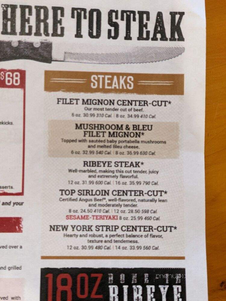 Cattle Co Restaurant - Pearl City, HI menu_pic