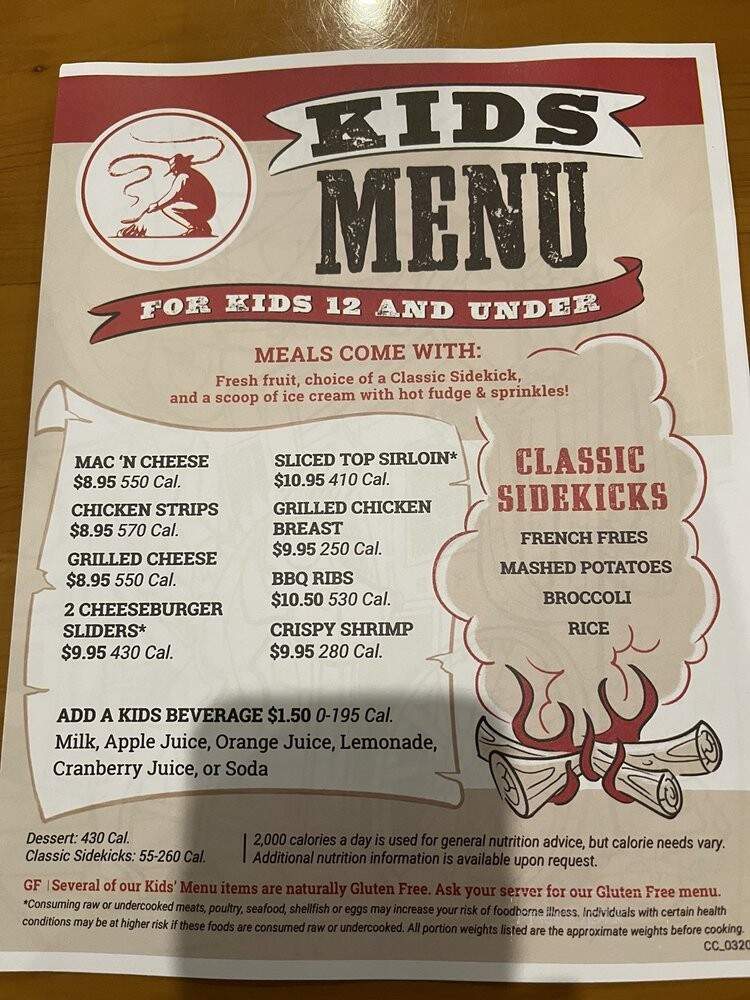 Cattle Co Restaurant - Pearl City, HI menu_pic