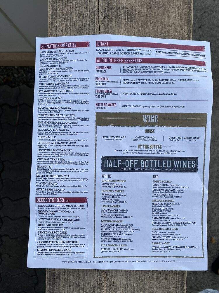 Cattle Co Restaurant - Pearl City, HI menu_pic