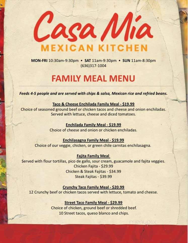 Casa Mia Mexican Kitchen - St Peters, MO