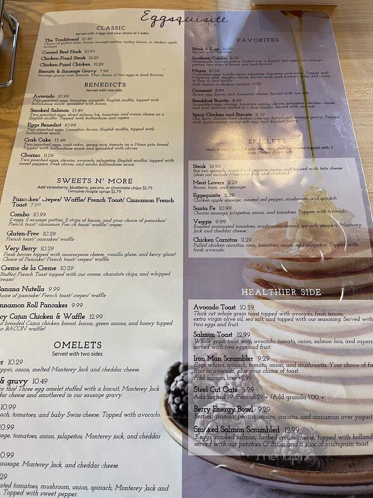 Eggsquisite Cafe - Rockwall, TX menu_pic