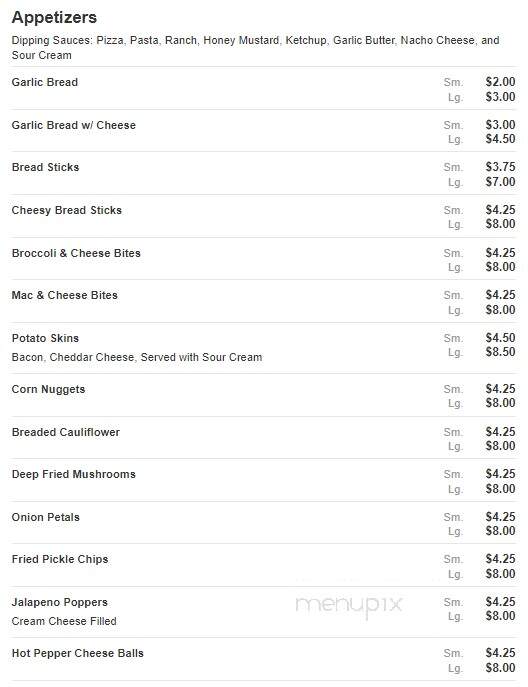 CJ's Pizza - Wapakoneta, OH menu_pic