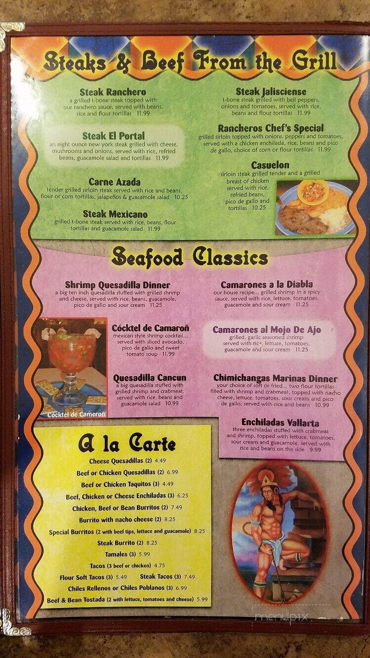 El Portal - Marshalltown, IA menu_pic