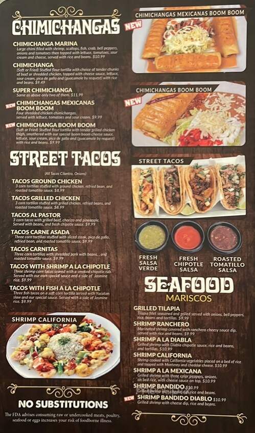 Don Senor - Mount Sterling, KY menu_pic
