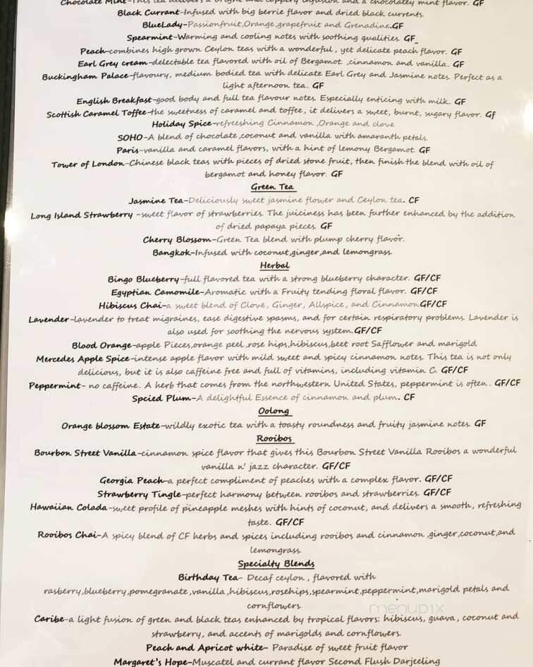 Jessa's Tea Parlor - Woodstock, GA menu_pic