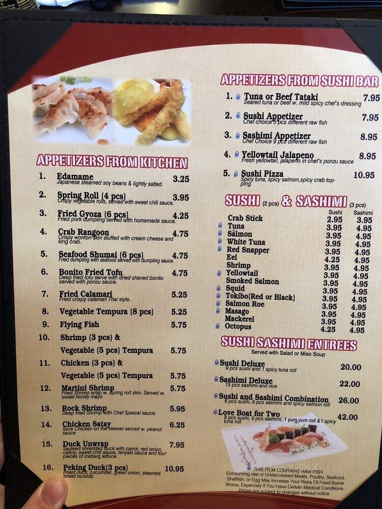 Wasabi Asian Fusion - Bristol, VA menu_pic