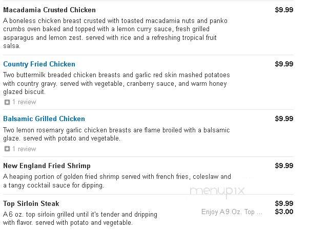 99 Restaurant and Pub - Dayville, CT menu_pic