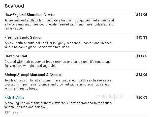 99 Restaurant and Pub - Dayville, CT menu_pic