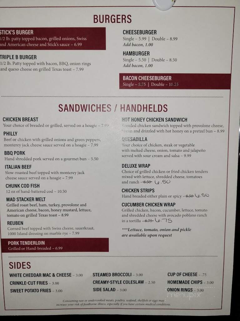 Buretta's - Nashville, IL menu_pic