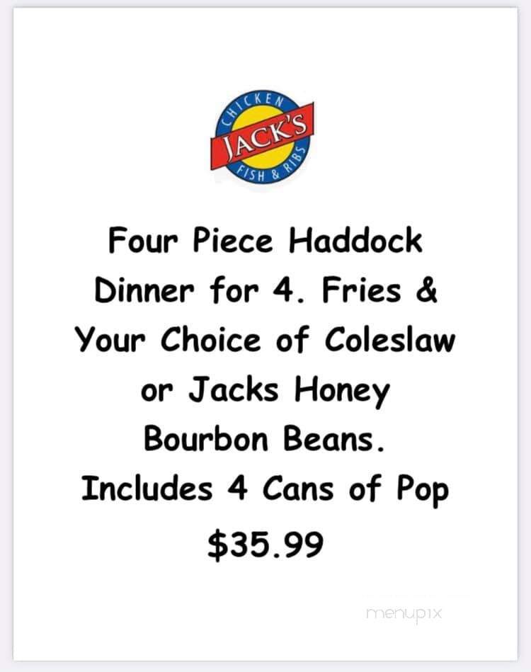 Jack's Restaurant - Peterborough, ON menu_pic