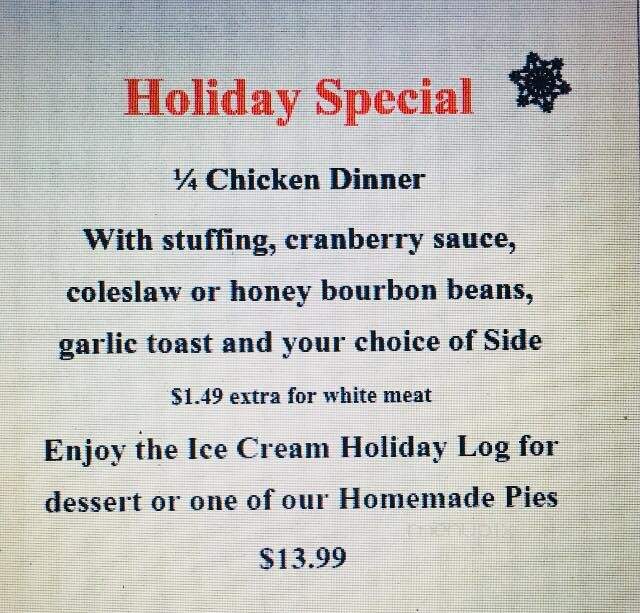 Jack's Restaurant - Peterborough, ON menu_pic