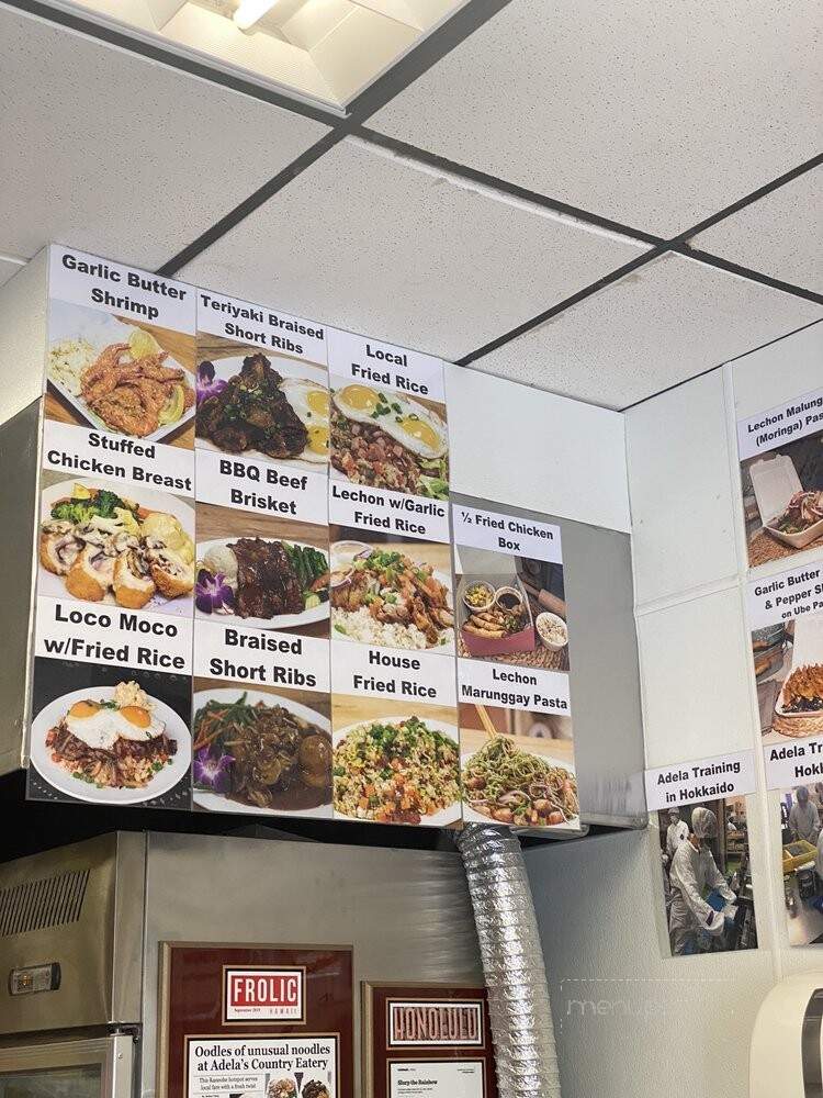 Adela's Country Eatery - Kaneohe, HI menu_pic