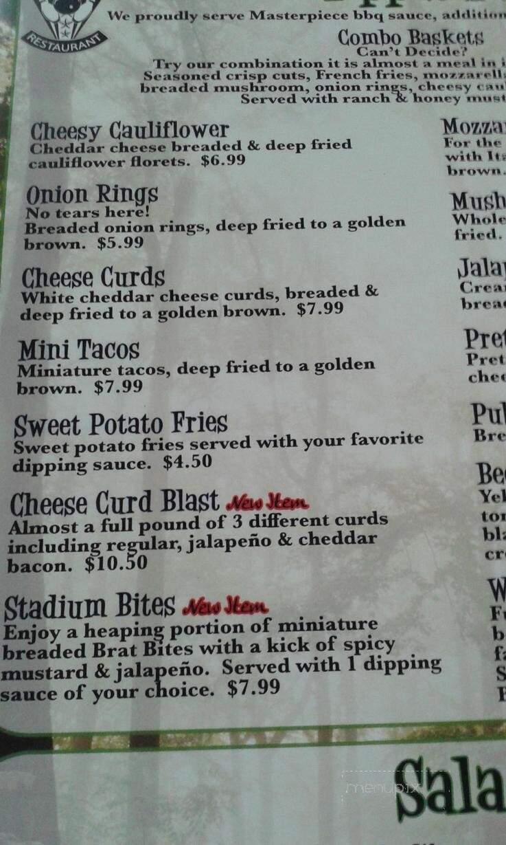 B & B Olympic Bowl - Preston, MN menu_pic