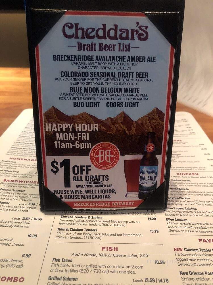 Cheddar's Casual Cafe - Thornton, CO menu_pic