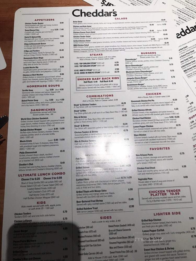 Cheddar's Casual Cafe - Thornton, CO menu_pic