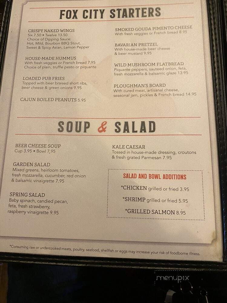 Fox City Brewing - Forsyth, GA menu_pic