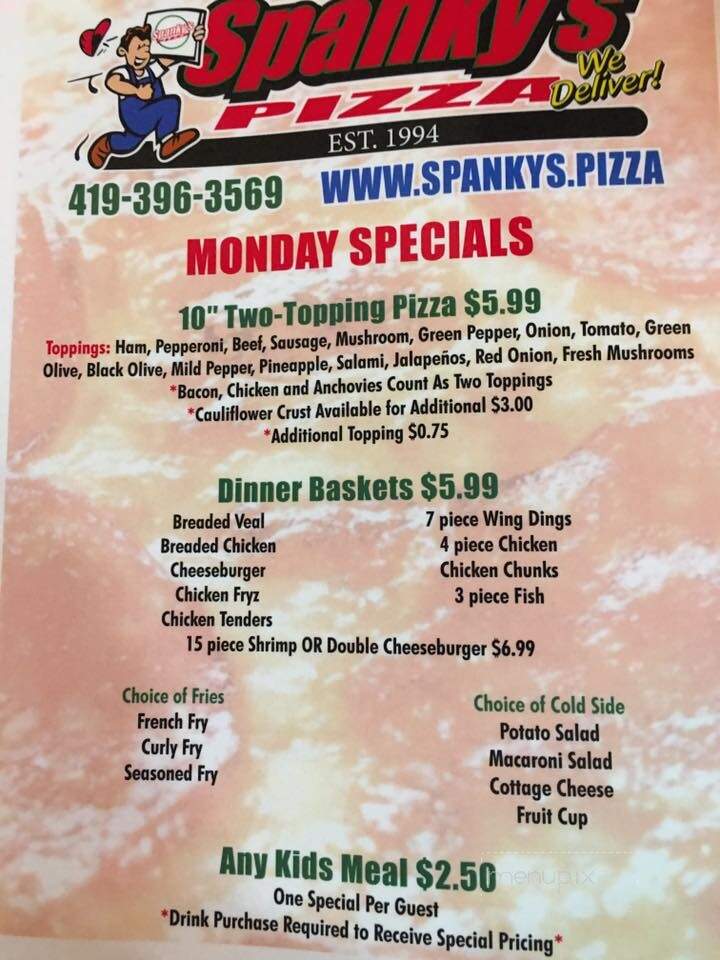 Spanky's Pizza - Carey, OH