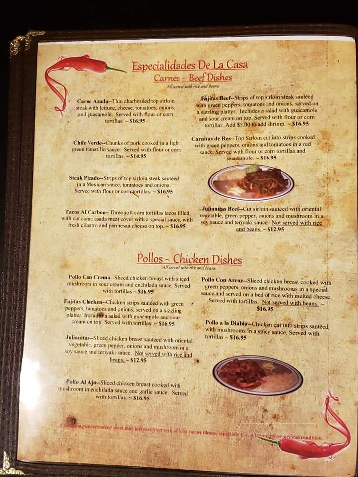 Esther's Restaurant - Republic, WA menu_pic