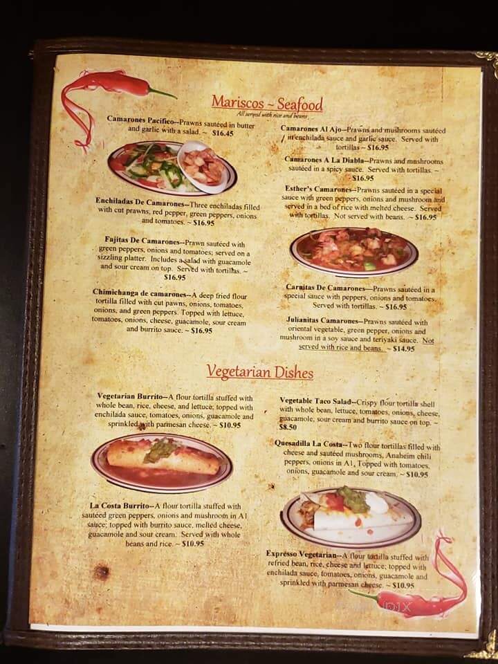 Esther's Restaurant - Republic, WA menu_pic