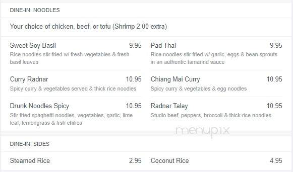 Lotus Thai Restaurant - St Thomas, ON menu_pic