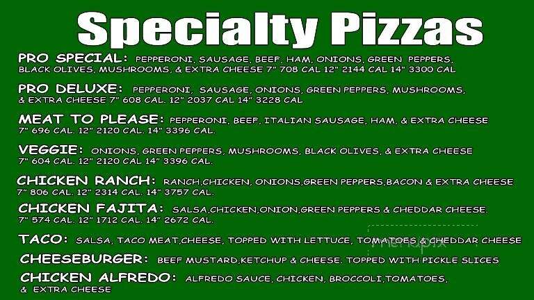 Pj's Fina-Pizza Pro - Ozark, AR menu_pic