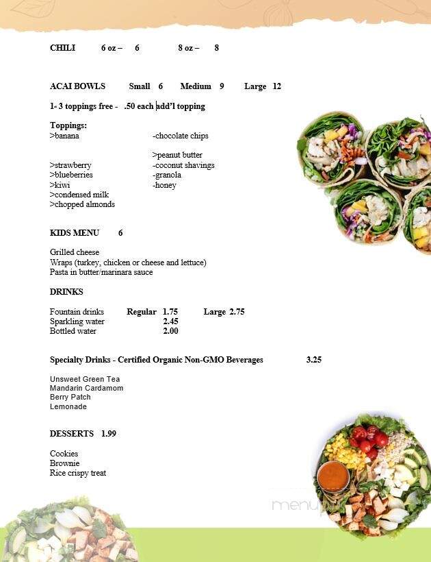 The Toss Up - Gardena, CA menu_pic